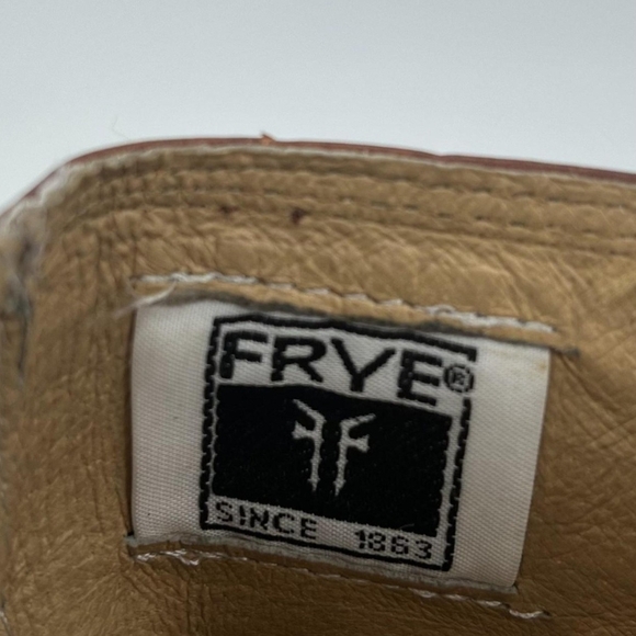 Frye Brown Leather Harness Boots Moto Western Riding  Boots Women's Size 10 - Picture 9 of 10